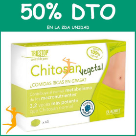 CHITOSAN VEGETAL 60 COMPRIMIDOS ELADIET OFERTA 2 UD