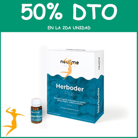 HERBODER PLUS 20 VIALES 10Ml. HERBORA OFERTA 2 UD