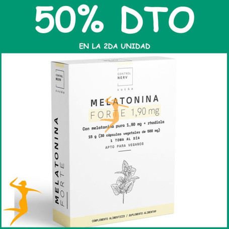 MELATONINA FORTE 1,9Mg. 30 CAPSULAS HERBORA OFERTA 2 UD