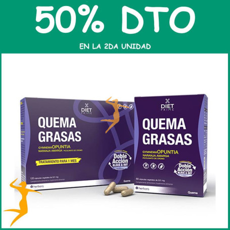 PRIME DIET QUEMA GRASAS 120 CAPSULAS HERBORA OFERTA 2 UD