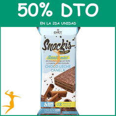 SNACKIS COMPLEAT CHOCO LECHE SABOR CANELA 35 GR HERBORA OFERTA 2 UD