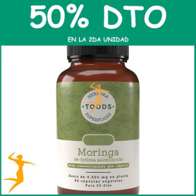 MORINGA 720MG 60 CÁPSULAS VEGETALES HERBORA OFERTA 2 UD