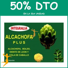 ALCACHOFA PLUS 60 CÁPSULAS INTEGRALIA OFERTA 2 UD