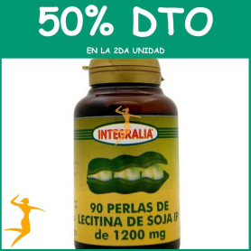 LECITINA DE SOJA 1200 90 PERLAS INTEGRALIA OFERTA 2 UD