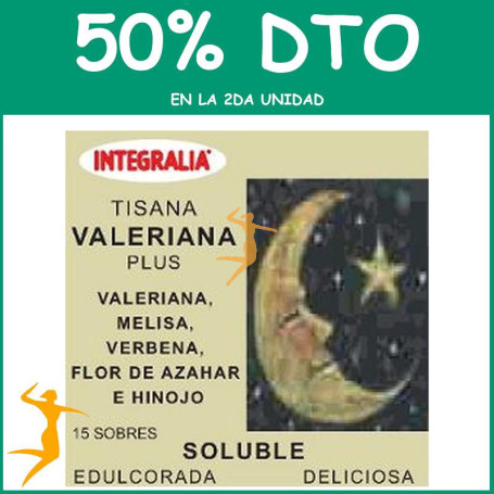 VALERIANA PLUS SOLUBLE 15 SOBRES INTEGRALIA OFERTA 2 UD