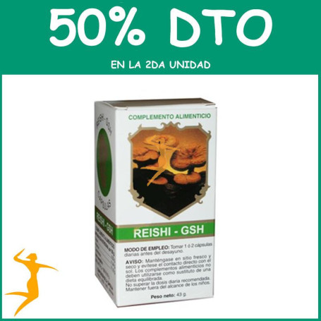 REISHI GSH 725Mg. 120 CÁPSULAS GOLDEN GREEN OFERTA 2 UD