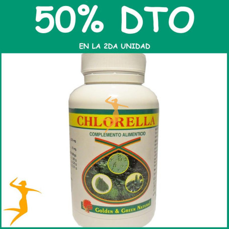 CHLORELLA 90 CÁPSULAS GOLDEN GREEN OFERTA 2 UD