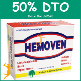 HEMOVEN 60 CÁPSULAS GOLDEN GREEN OFERTA 2 UD