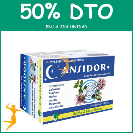 ANSIDOR 60 CÁPSULAS GOLDEN GREEN OFERTA 2 UD