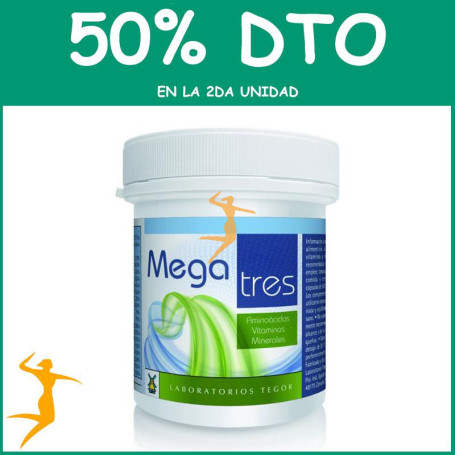 MEGA TRES 90 CÁPSULAS TEGOR OFERTA 2 UD