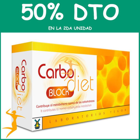 CARBODIET BLOCK 60 CÁPSULAS TEGOR OFERTA 2 UD