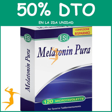 MELATONINA PURA 1Mg. 120 MICROTABLETAS TREPAT DIET - ESI OFERTA 2 UD