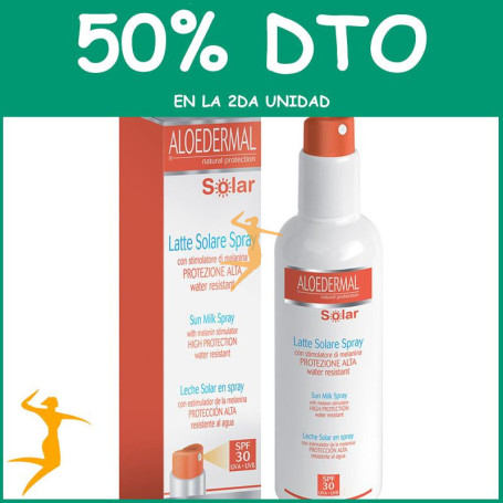 ALOEDERMAL LECHE SOLAR SPRAY SPF30 TREPAT DIET - ESI OFERTA 2 UD