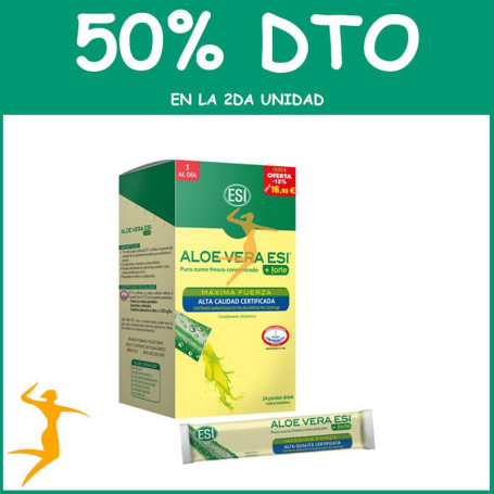 ZUMO ALOE VERA FORTE CON MIRTILO 24 POCKET DRINK ESI OFERTA 2 UD