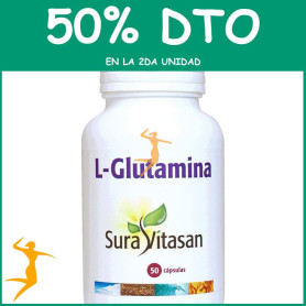 L-GLUTAMINA 500Mg. 50 CÁPSULAS SURA VITASAN OFERTA 2 UD