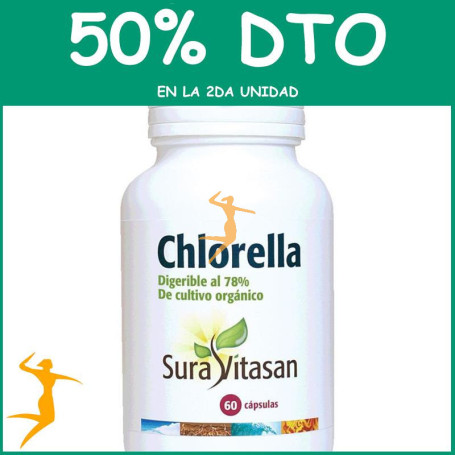 CHLORELLA 455Mg. 60 CÁPSULAS SURA VITASAN OFERTA 2 UD