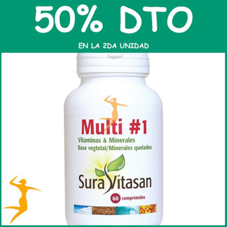 MULTI 1 VITAMINAS Y MINERALES 60 COMPRIMIDOS SURA VITASAN OFERTA 2 UD