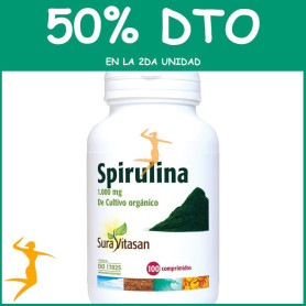 SPIRULINA 1.000Mg. 100 COMPRIMIDOS SURA VITASAN OFERTA 2 UD