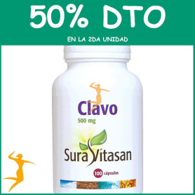 CLAVO 500Mg. 100 CÁPSULAS SURA VITASAN OFERTA 2 UD