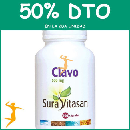 CLAVO 500Mg. 100 CÁPSULAS SURA VITASAN OFERTA 2 UD