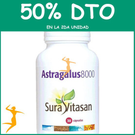 ASTRAGALUS 8000 30 CÁPSULAS SURA VITASAN OFERTA 2 UD