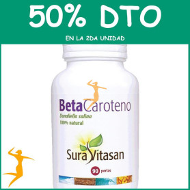 BETA-CAROTENO 90 PERLAS SURA VITASAN OFERTA 2 UD