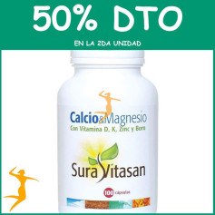 CALCIO & MAGNESIO+D+ZINC+BORO 100 CÁPSULAS SURA VITASAN OFERTA 2 UD