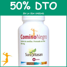 COMINO NEGRO 500Mg. 60 PERLAS SURA VITASAN OFERTA 2 UD