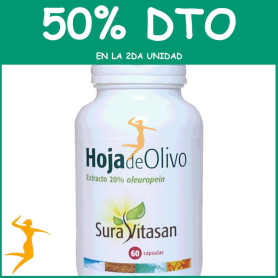 HOJA DE OLIVO 60 CÁPSULAS SURA VITASAN OFERTA 2 UD