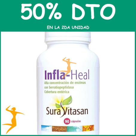 INFLA HEAL 90 CÁPSULAS SURA VITASAN OFERTA 2 UD