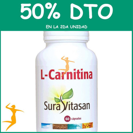 L-CARNITINA 500Mg. 60 CÁPSULAS SURA VITASAN OFERTA 2 UD