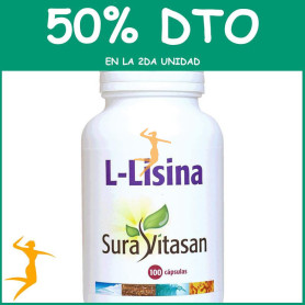 L-LISINA 500Mg. 100 CÁPSULAS SURA VITASAN OFERTA 2 UD