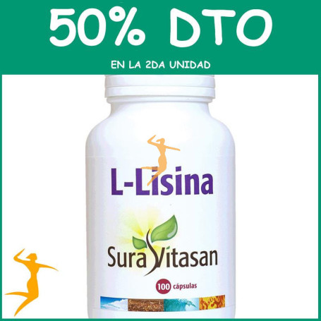 L-LISINA 500Mg. 100 CÁPSULAS SURA VITASAN OFERTA 2 UD