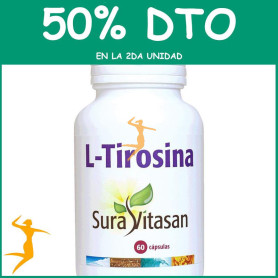 L-TIROSINA 500Mg. 60 CÁPSULAS SURA VITASAN OFERTA 2 UD