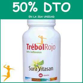 TRÉBOL ROJO 40% ISOFLAVONAS 60 CÁPSULAS SURA VITASAN OFERTA 2 UD