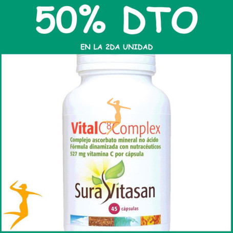 VITAL C8 COMPLEX 45 CÁPSULAS SURA VITASAN OFERTA 2 UD