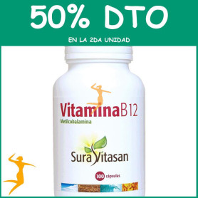 VITAMINA B12 500Mcg. 100 CÁPSULAS SURA VITASAN OFERTA 2 UD