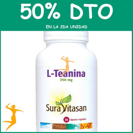 L-TEANINA 250Mg. 30 CÁPSULAS SURA VITASAN OFERTA 2 UD