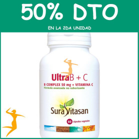 ULTRA B COMPLEX + C 60 CÁPSULAS SURA VITASAN OFERTA 2 UD