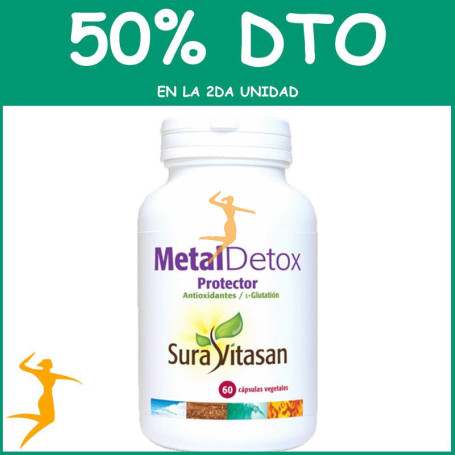 METAL DETOX PROTECTOR 60 CÁPSULAS SURA VITASAN OFERTA 2 UD