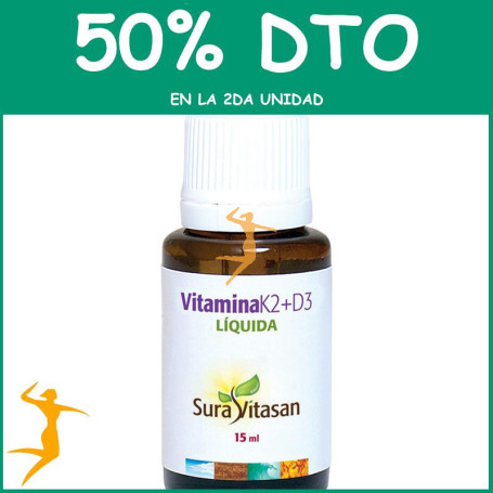 VITAMINA K2 Y D3 15Ml. SURA VITASAN OFERTA 2 UD