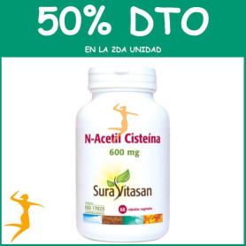 N ACETIL CISTEINA 60 CAPSULAS SURA VITASAN OFERTA 2 UD