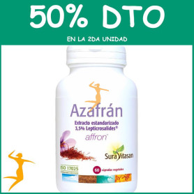 AZAFRÁN 60 CÁPSULAS VEGETALES SURA VITASAN OFERTA 2 UD