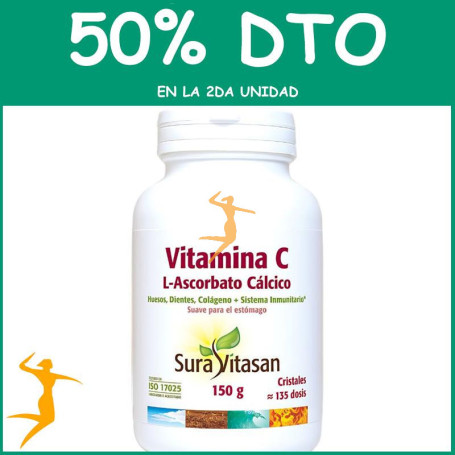 VITAMINA C L-ASCORBATO 150 GR SURA VITASAN OFERTA 2 UD