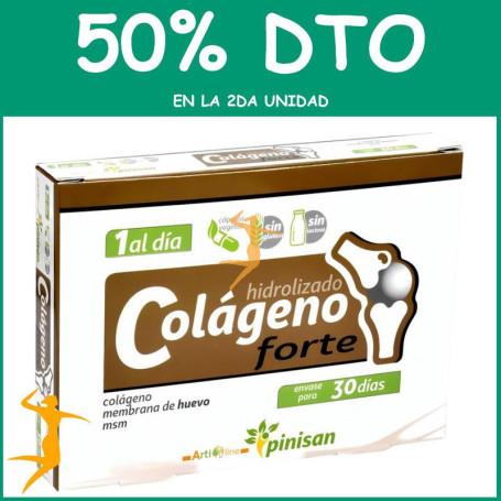 COLÁGENO HIDROLIZADO FORTE 30 CÁPSULAS PINISAN OFERTA 2 UD