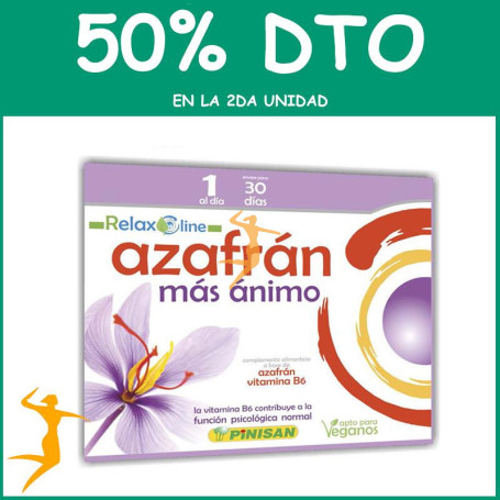 AZAFRÁN MÁS ÁNIMO 30 CÁPSULAS PINISAN OFERTA 2 UD