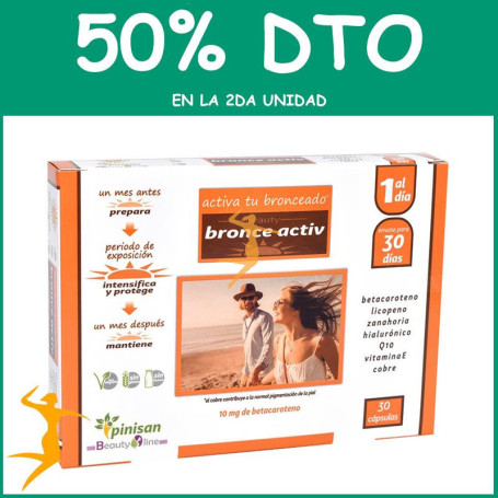 BRONCE ACTIV 30 CÁPSULAS PINISAN OFERTA 2 UD