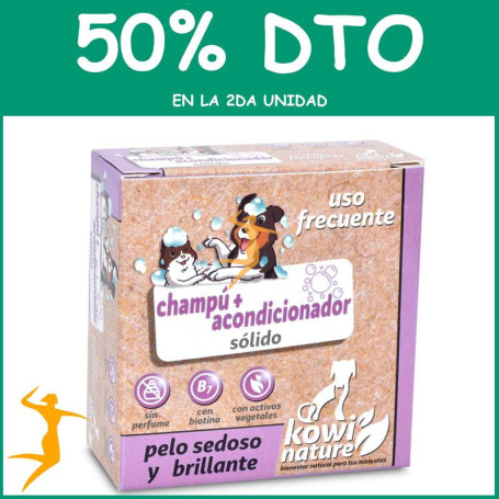 Kowi Champú + Acondiconador Sólido, 70 gr KOWI NATURE OFERTA 2 UD