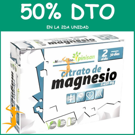 CITRATO DE MAGNESIO 30 CAPSULAS PINISAN OFERTA 2 UD