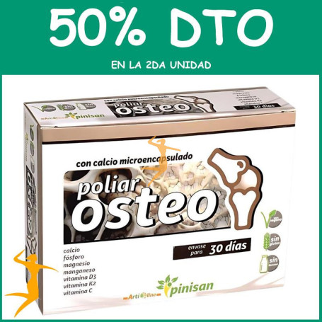POLIAR OSTEO 60 CÁPSULAS PINISAN OFERTA 2 UD